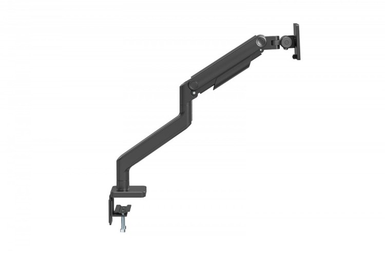 Digitus Ramię biurkowe pojedyncze z zaciskiem i sprężyną mechaniczną 1x LCD max. 49" 20kg, VESA: 75x75, 100x100, czarne