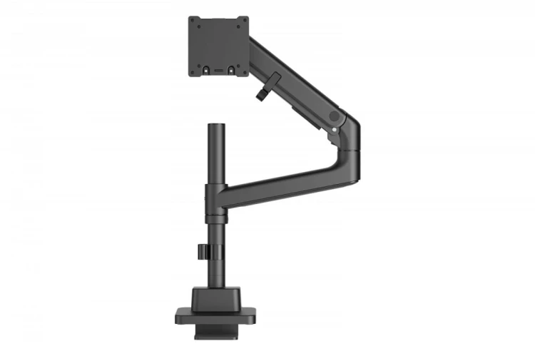 Digitus Ramię biurkowe pojedyncze z zaciskiem i sprężyną gazową 1x LCD max. 57" 27kg, VESA: 75x75, 100x100, czarne