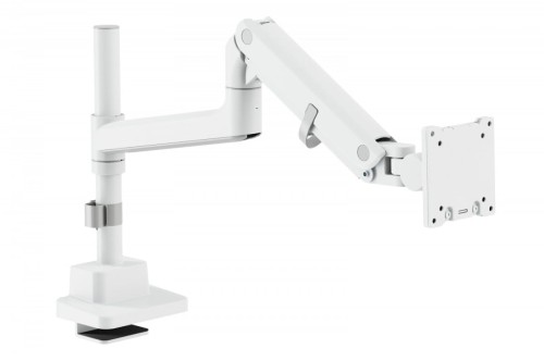 Digitus Ramię biurkowe pojedyncze z zaciskiem i sprężyną gazową 1x LCD max. 57" 27kg, VESA: 75x75, 100x100, białe