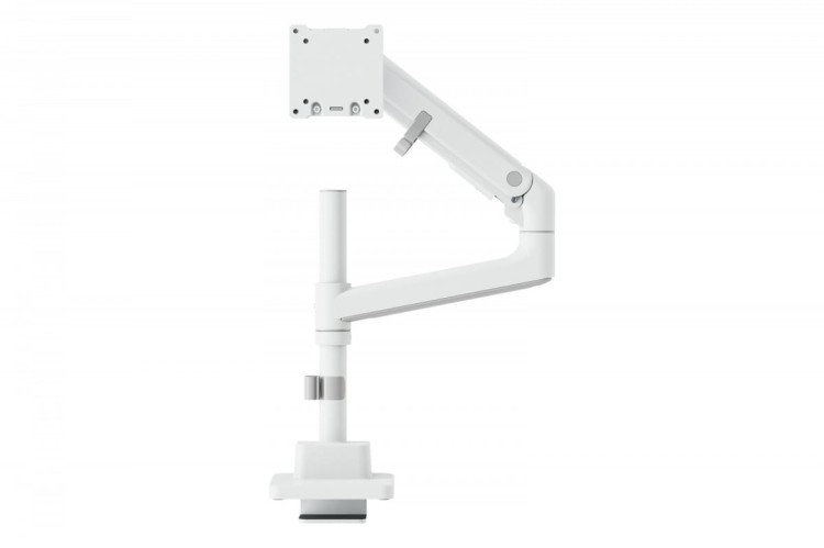 Digitus Ramię biurkowe pojedyncze z zaciskiem i sprężyną gazową 1x LCD max. 57" 27kg, VESA: 75x75, 100x100, białe