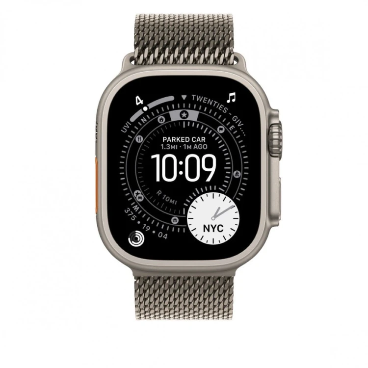 Apple Bransoleta mediolańska z tytanu w kolorze naturalnym do koperty 49 mm - rozmiar M