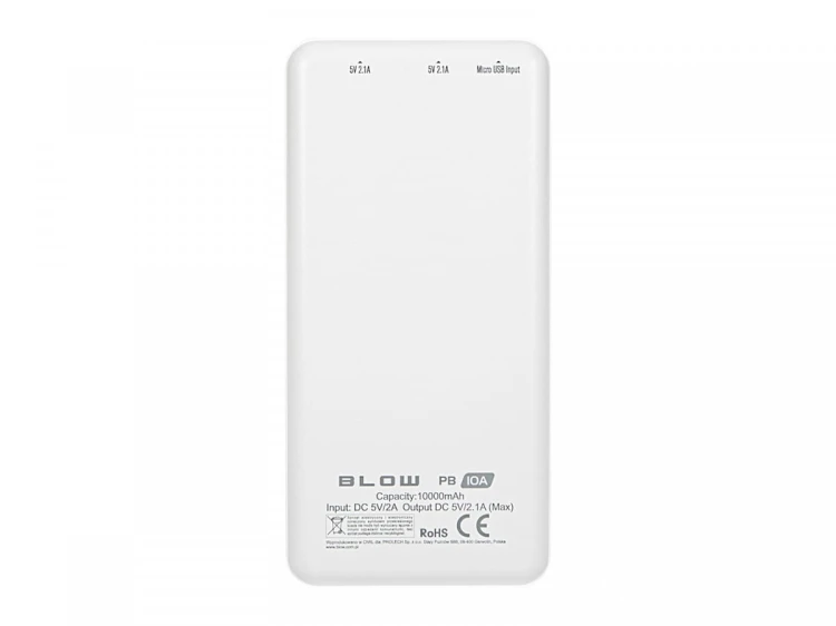 BLOW Power Bank PB10A 10000mAh Biały
