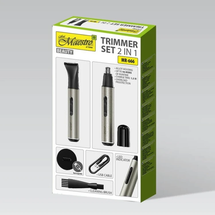 Feel-Maestro Zestaw trymerów 2w1 USB-C  MR-666