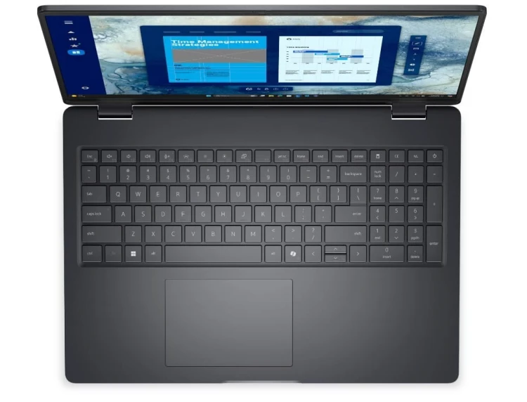 Dell Laptop Dell Pro 16 PC16250 W11P C7 150U/16GB/512GB CL25/FgrPr/FHD IR Cam&Mic/WLAN+BT/16.0 FHD+/BcklKb/3C/3YPS Magnetite color, textured finish