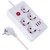 Maclean Listwa zasilająca MCE392 W 4 gniazda 3xUSB, 110-240V AC 50/60Hz, 2.1A max 2500W 1,5m biała