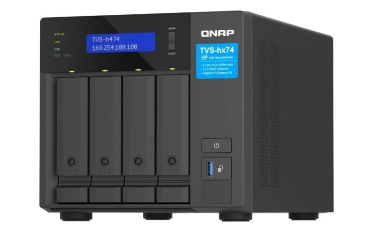 QNAP Serwer NAS TVS-h474-PT-8G Intel Pentium Gold 8G DDR4