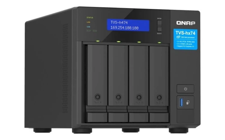 QNAP Serwer NAS TVS-h474-PT-8G Intel Pentium Gold 8G DDR4