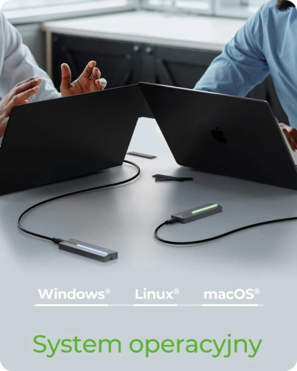 IcyBox Obudowa dysku IB-1826MCL-CU31 M.2 NVMe i SATA obudowa, RGB lighting, USB 3.2 Gen 2, 10 Gbps