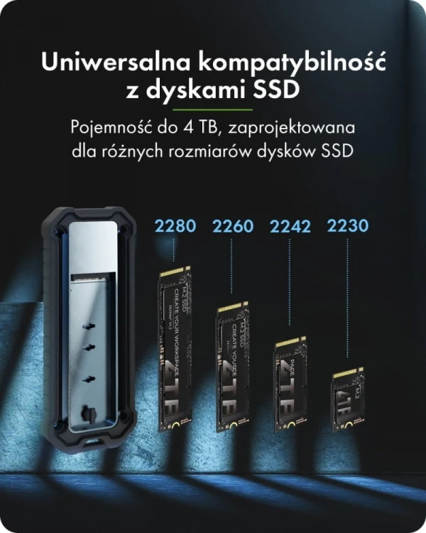 IcyBox Obudowa M.2 NVMe i SATA USB 3.2 Gen 2, 10 Gbit/s IB-1827MCP-C31