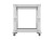 Lanberg Stojak Open rack 19 cali 12U 600x600-1100 regulowany szary
