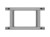 Lanberg Stojak Open rack 19 cali 22U 600x1000 szary