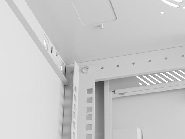 Lanberg Szafa instalacyjna rack wisząca 19 cali 4U 600x450 drzwi perforowane (flat pack) szara
