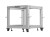 Lanberg Stojak Open rack 19 cali 9U 600x600-1100 regulowany szary