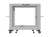 Lanberg Stojak Open rack 19 cali 9U 600x600-1100 regulowany szary
