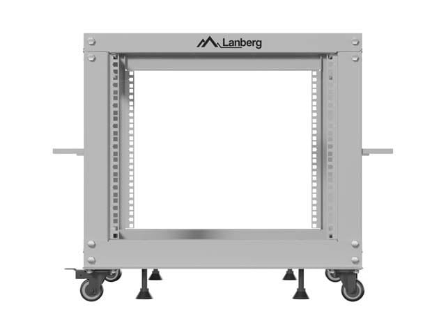 Lanberg Stojak Open rack 19 cali 9U 600x600-1100 regulowany szary