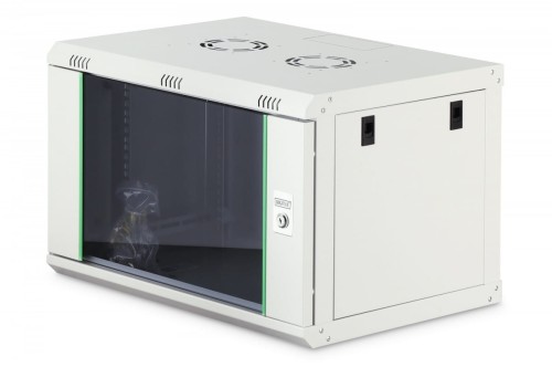 Digitus Szafa sieciowa wisząca Dynamic 19" 7U rack 385x600x450mm, drzwi szyba, szara, niezłożona, 60kg