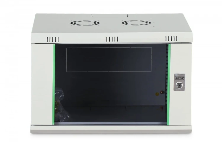 Digitus Szafa sieciowa wisząca Dynamic 19" 7U rack 385x600x450mm, drzwi szyba, szara, niezłożona, 60kg