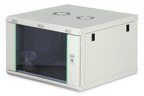 Digitus Szafa sieciowa wisząca Dynamic 19" 7U rack 385x600x600mm, drzwi szyba, szara, niezłożona, 60kg