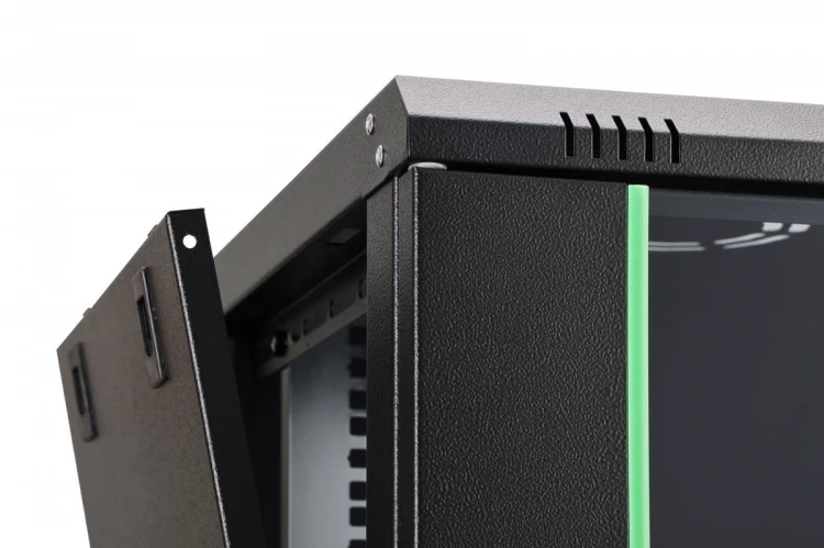 Digitus Szafa sieciowa wisząca Dynamic 19" 9U rack 474x600x450mm, drzwi szyba, czarna, niezłożona, 60kg