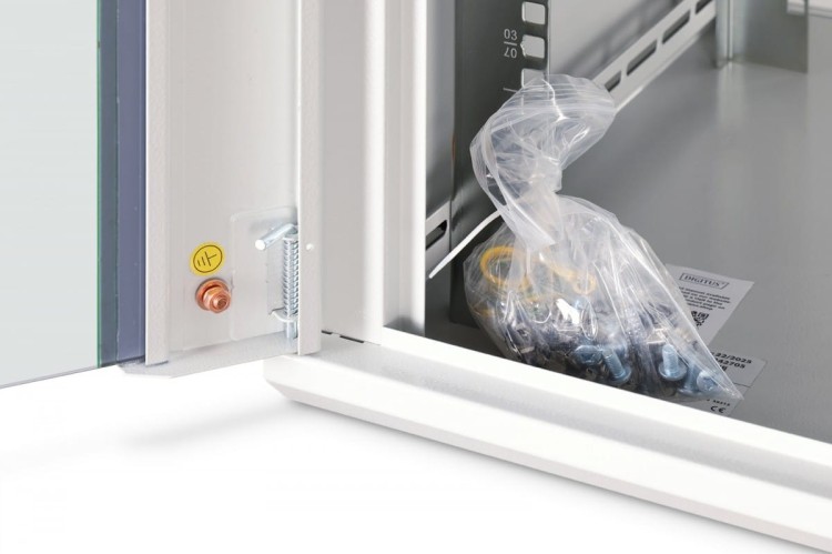 Digitus Szafa sieciowa wisząca Dynamic 19" 9U rack 474x600x600mm, drzwi szyba, szara, niezłożona, 60kg