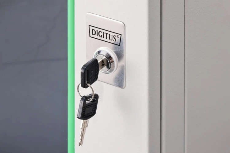 Digitus Szafa sieciowa wisząca Dynamic 19" 9U rack 474x600x600mm, drzwi szyba, szara, niezłożona, 60kg
