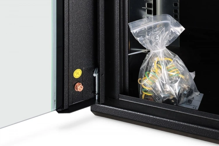 Digitus Szafa sieciowa wisząca Dynamic 19" 12U rack 607x600x450mm, drzwi szyba, czarna, niezłożona, 60kg