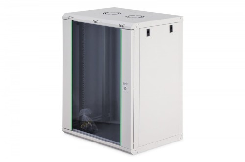 Digitus Szafa sieciowa wisząca Dynamic 19" 16U rack 785x600x450mm, drzwi szyba, szara, niezłożona, 60kg