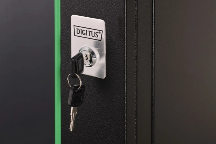 Digitus Szafa sieciowa wisząca Dynamic 19" 16U rack 785x600x600mm, drzwi szyba, czarny, niezłożona, 60kg