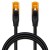 Qoltec Kabel patchcord UTP | kat.6 | 2 x RJ-45 | High speed 1Gb/s | Pozłacane styki | 10m | Czarny