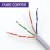 Qoltec Kabel Patchcord sieciowy skrętka UTP | Miedziany Cu | CAT6 | Highspeed 1Gb/s | LAN | 25m | Szary