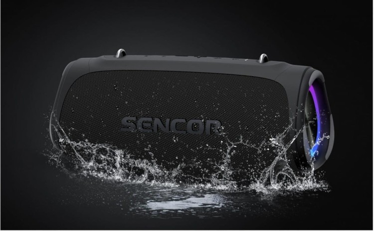 Sencor Głośnik bluetooth Resonex Midi Moc 80W, IPX7, TWS(99szt.), LED