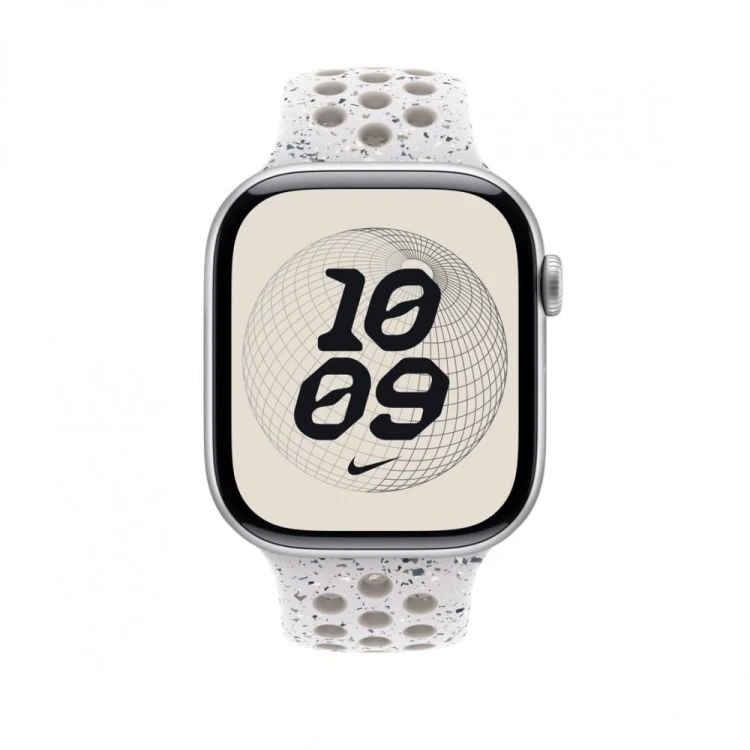 Apple Pasek sportowy Nike w kolorze chmurnym szarym do koperty 46 mm - rozmiar S/M