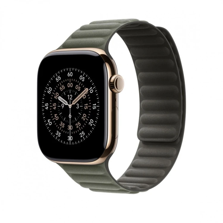 Apple Pasek magnetyczny w kolorze brązowej szałwii do koperty 46 mm - rozmiar S/M