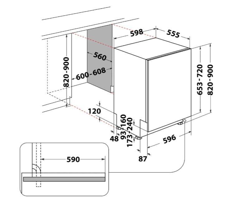 Whirlpool Zmywarka do zabudowy WI7020PF