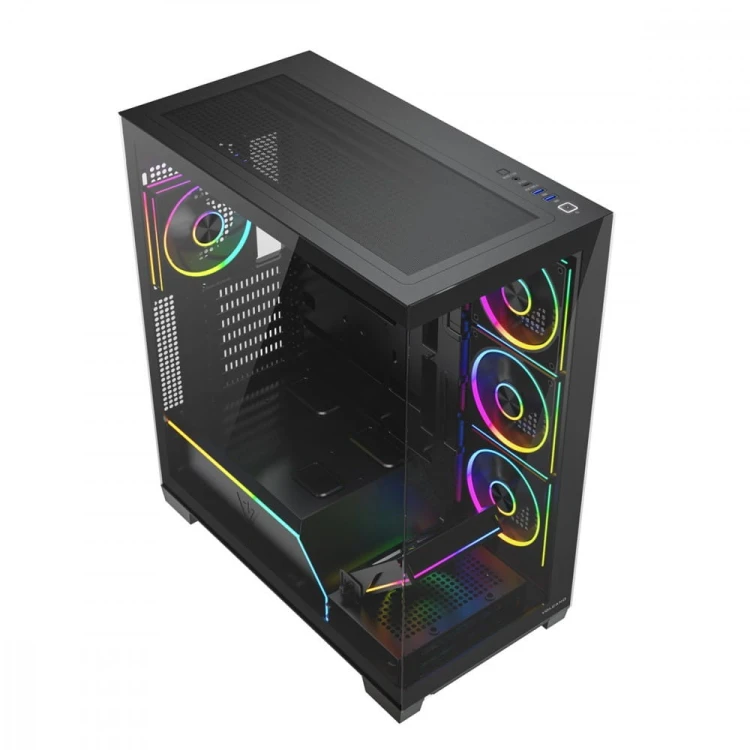 MODECOM Obudowa PC VOLCANO STELLAR PLUS ARGB MIDI 5F Czarna