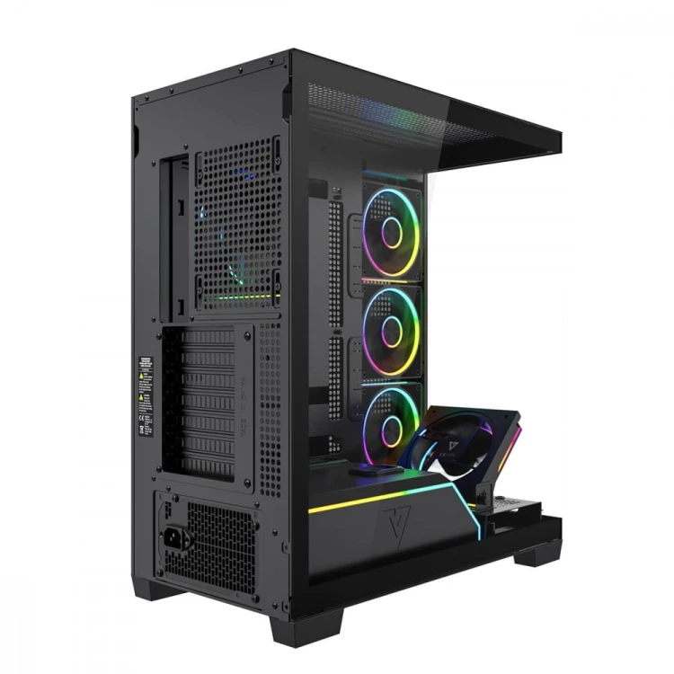 MODECOM Obudowa PC VOLCANO STELLAR PLUS ARGB MIDI 5F Czarna