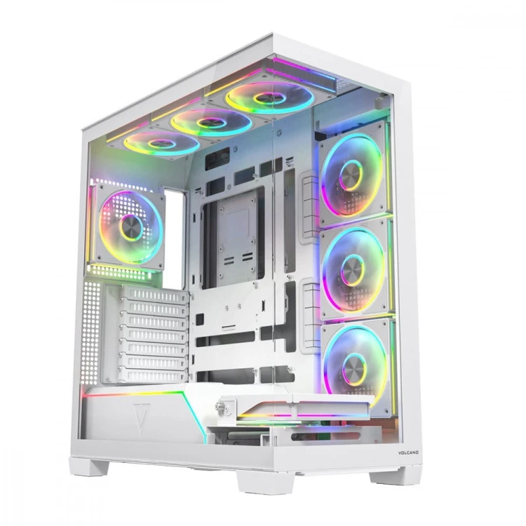 MODECOM Obudowa PC VOLCANO STELLAR PLUS ARGB MIDI 8F Biała