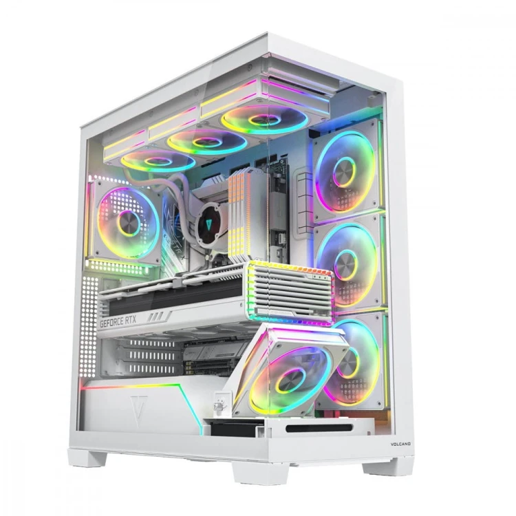 MODECOM Obudowa PC VOLCANO STELLAR PLUS ARGB MIDI 8F Biała