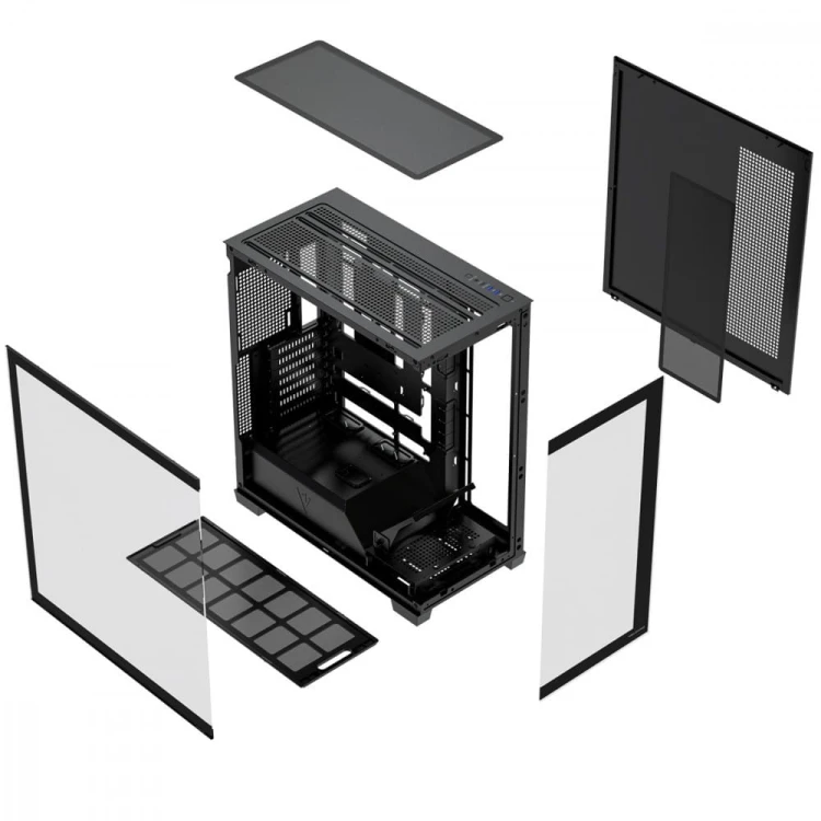 MODECOM Obudowa PC VOLCANO STELLAR PLUS ARGB MIDI NF Czarna