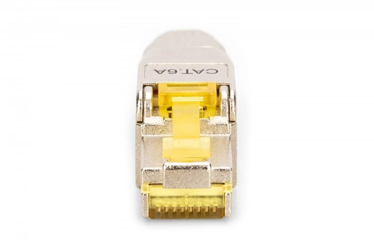 Digitus Wtyk modularny RJ45 kat.6A, PoE++, 10GbE, STP, ekranowany, beznarzędziowy, zakręcany, metalowy, AWG 22-27, linka/drut