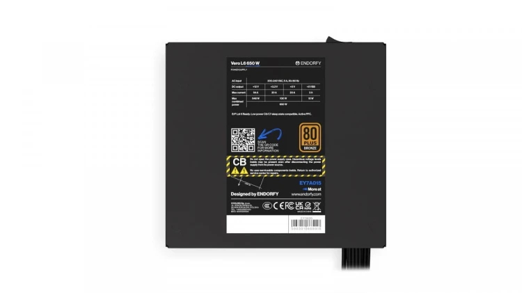 Endorfy Zasilacz Vero L6 650W 80 Plus Bronze
