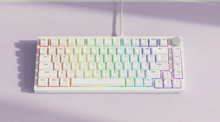 Savio Klawiatura magnetyczna ASTRAL White OUTEMU White jade RGB