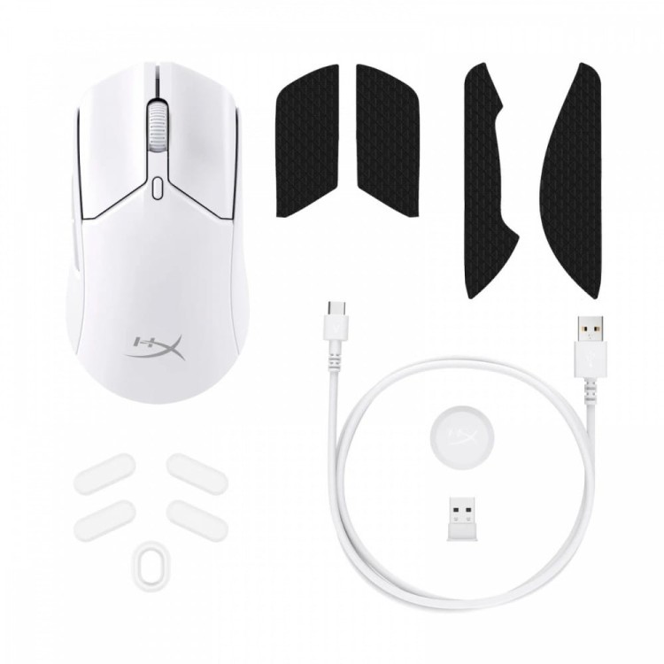 HyperX Mysz PulseFire Haste 2 WL WHT 6N0A9AA
