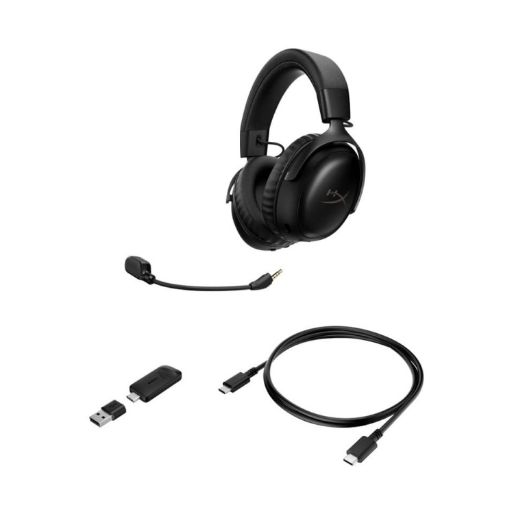 HyperX Słuchawki HyperX Cloud III bezprzewodowe czarne gaming A59YZAA