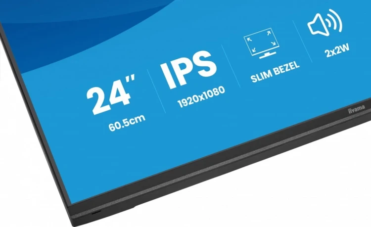 IIYAMA Monitor  ProLite 23.8 cala X2497HSU-B1 IPS,FHD,HDMI,DP,120Hz,350CD,2xUSBv3.2,   2xUSB-C, GW 5lat