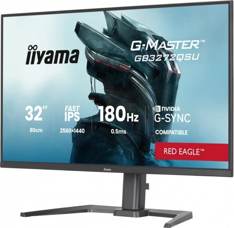 IIYAMA Monitor G-MASTER GB3261UHSCP-B1 4K,VA,144Hz,400cd, 3000:1,2xHDMI,DP,  USB-C,  4xUSB, KVM, FreeSync Premium, DisplayPort Only, 2x5W,HAS 150