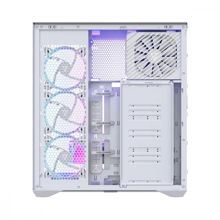 MODECOM Obudowa Volcano Space XL ARGB Full Tower 5 wentylatorów, biała