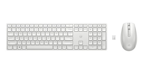 HyperX Zestaw klawiatura i mysz 650 bezprzewodowy biały 4R016AA#ABB