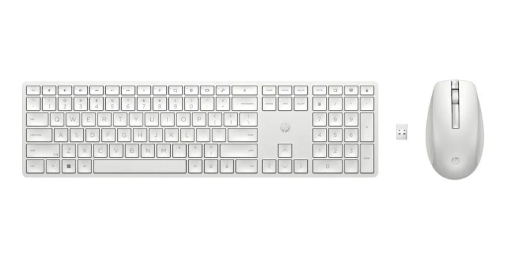 HyperX Zestaw klawiatura i mysz 650 bezprzewodowy biały 4R016AA#ABB