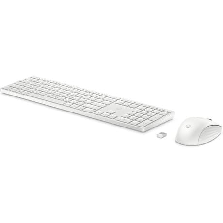HyperX Zestaw klawiatura i mysz 650 bezprzewodowy biały 4R016AA#ABB